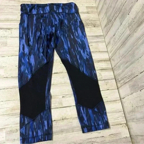 Lululemon Pace Rival Crop *Full-On Luxtreme Painted Animal Sprinkler Black 6 - Picture 5 of 8